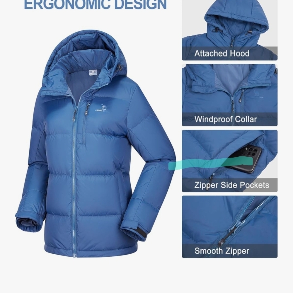 Blue Puffer Jacket - Picture 6 of 7